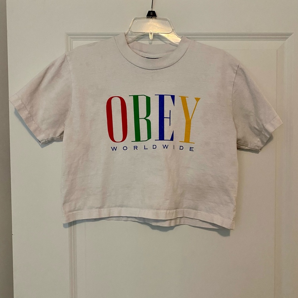 Obey crop top